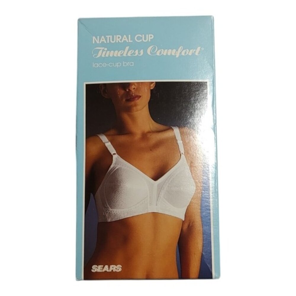 Sears Natural Cup Timeless Comfort Bra 36C White